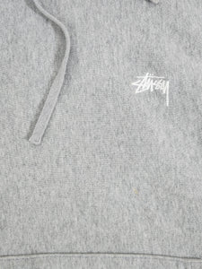 Stussy Logo Grey Hoodie Sz. L