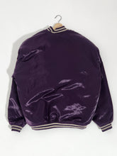 Vintage 1990's University of Washington Purple Satin Bomber Jacket Sz. XXL
