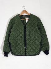Vintage 1990's Military Green Puffer Jacket Sz. L