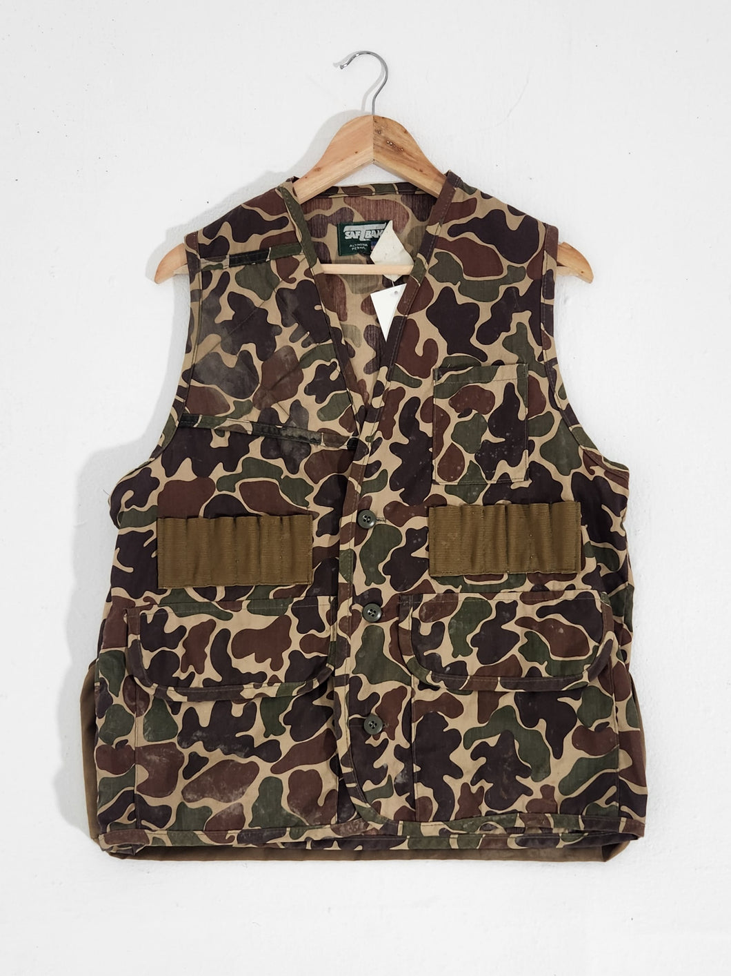 Vintage 1990's Camouflage Utility Vest Sz. L