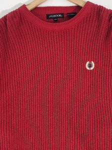 J.G Hooks Red Knit Sweater Sz. XL