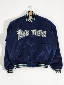 Vtg 90s Seattle Mariners Starter diamond collection jacket Coat USA Made XL