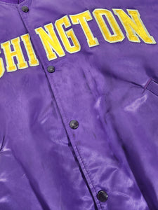 Vintage 1980s STARTER University of Washington UW Huskies Satin Jacket Sz. XL