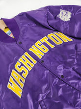 Vintage 1980s STARTER University of Washington UW Huskies Satin Jacket Sz. XL