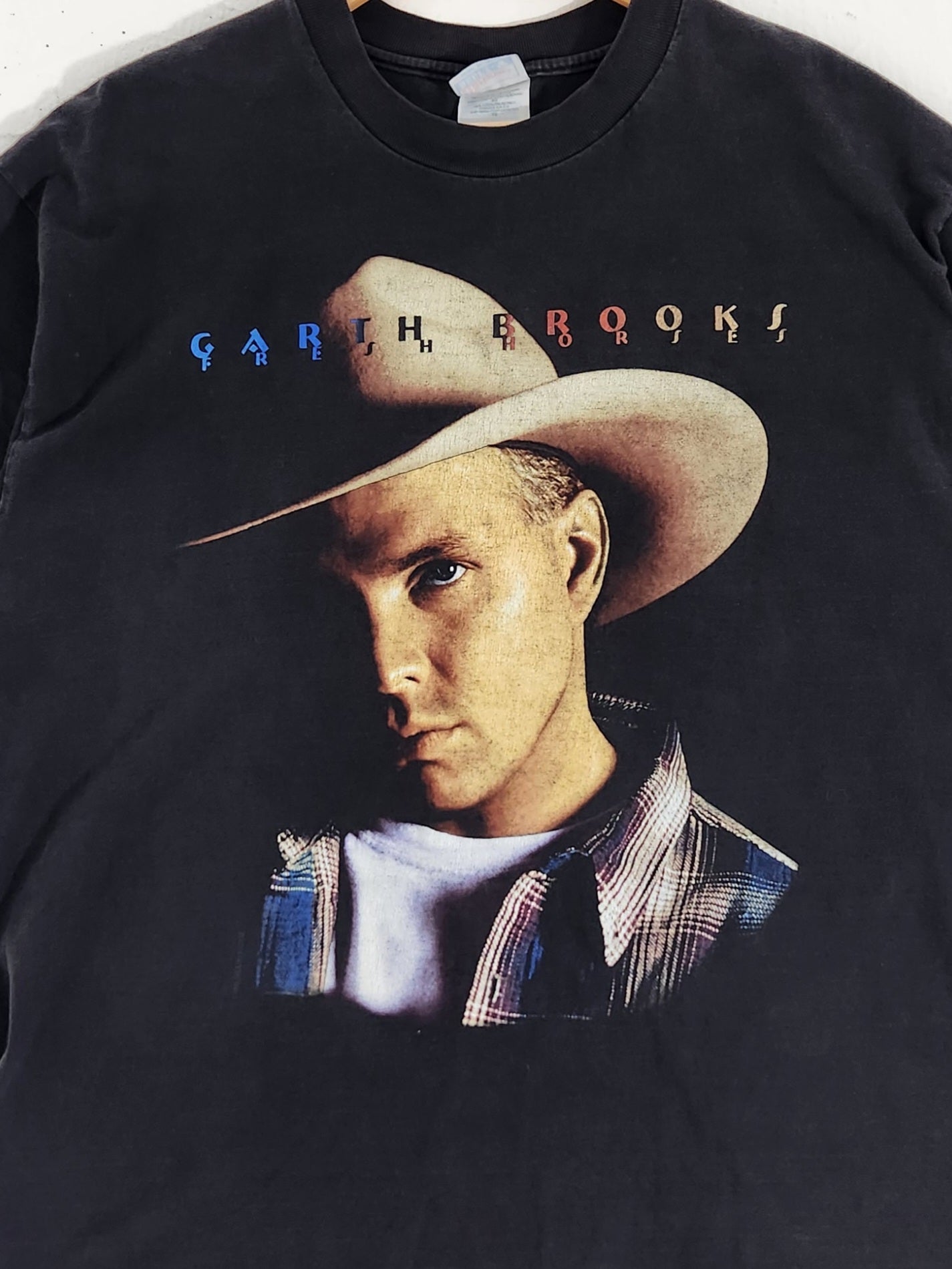 Vintage 2000s Garth Brooks Fresh Horses Tour T-Shirt Sz. XL