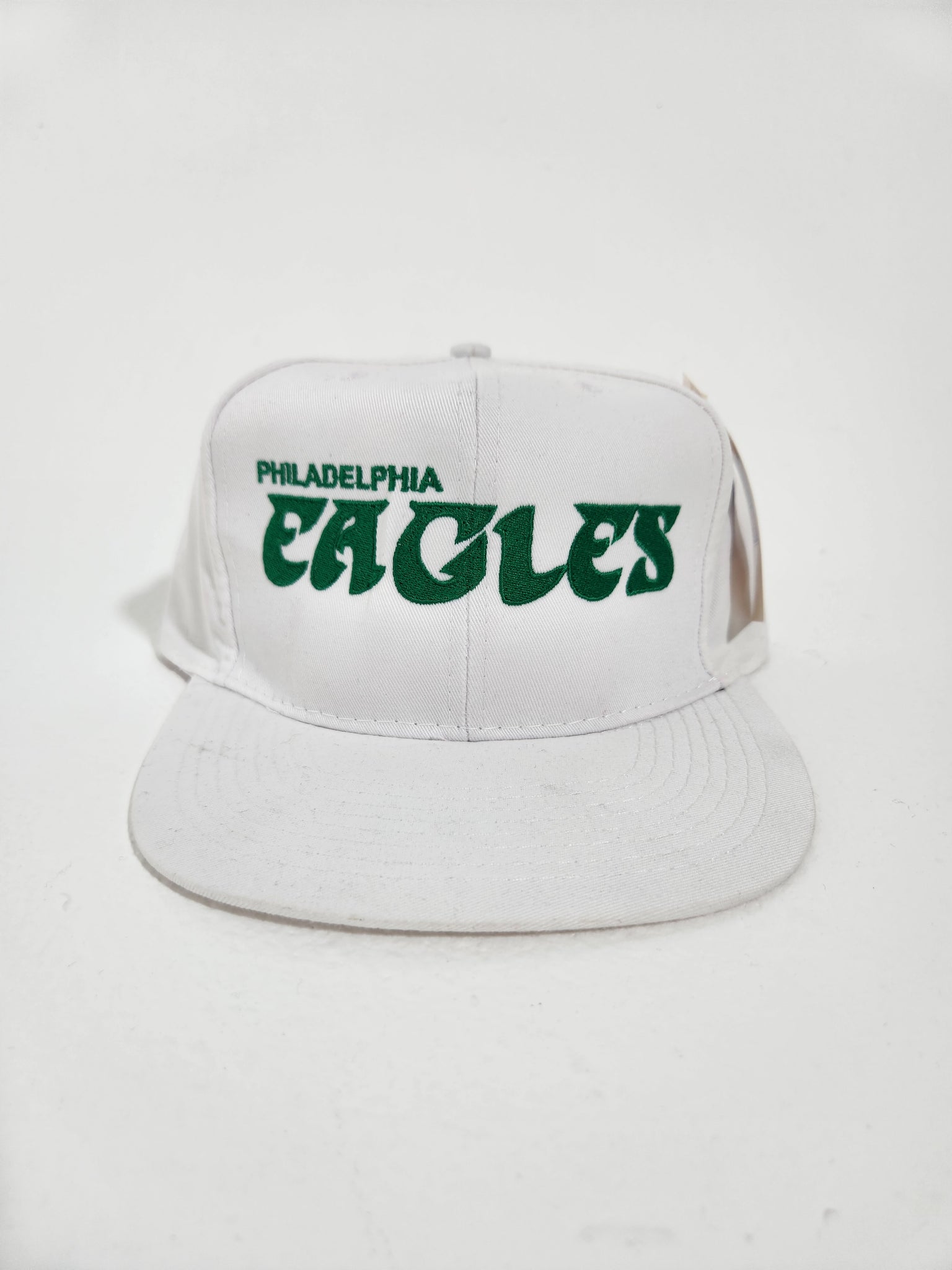 Vintage Philadelphia Eagles 1990s Green Snapback NFL Hat Cap