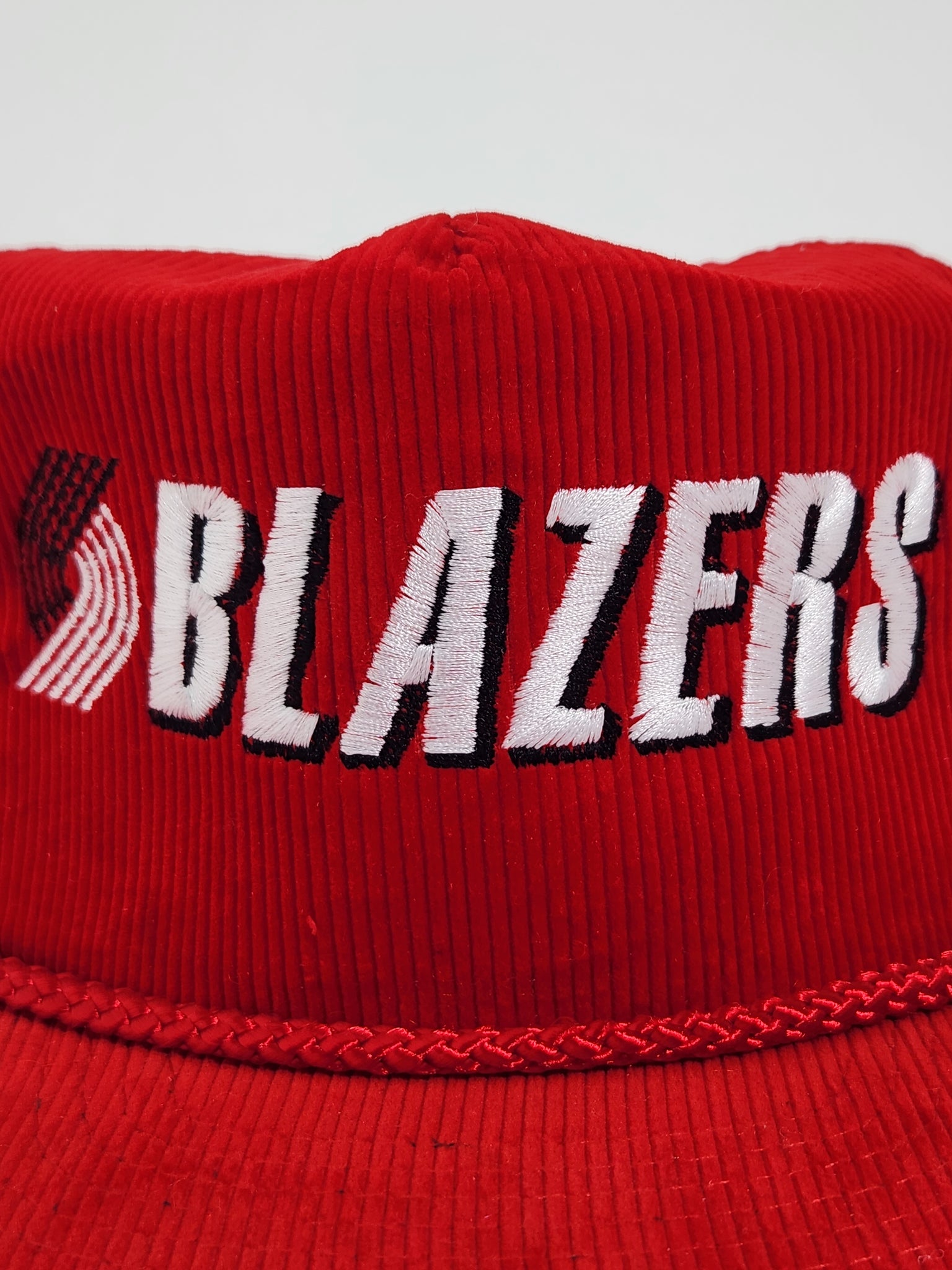 Vtg Portland Trail Blazers 1990 NBA Finals Red Snapback Trucker Hat Cap  Youth