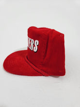 Vintage 1990's Portland Trailblazers Red Corduroy Snapback Hat