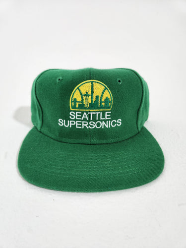Vintage Custom Seattle SuperSonics Snapback Hat