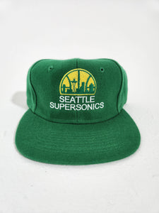 Vintage Custom Seattle SuperSonics Snapback Hat