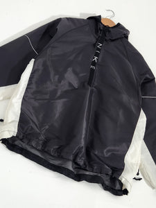 Vintage 1990s Black Nike Quarterzip Windbreaker Jacket Sz. Large