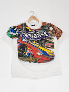 Vintage 2000s Nascar Brickyard 400 AOP T-Shirt Sz. 2XL