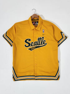Vintage 1990s Nike Seattle Supersonics Warm Up Shirt Sz. XL