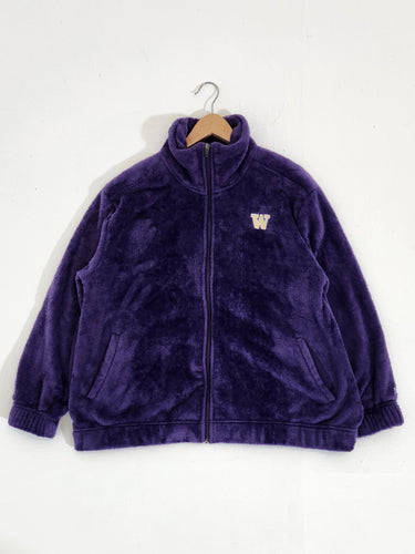 Vintage UW Huskies Purple Plush Jacket Sz. L