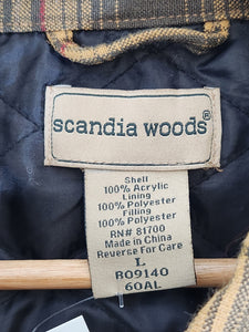 Vintage 1990's Scandia Wood Yellow Fannel Sz. L