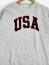 Vintage 1990s Embroidered USA Crewneck Sz.XL