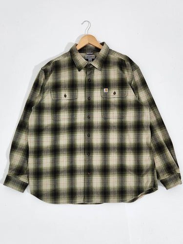 Carhartt Green Flannel Sz. XL