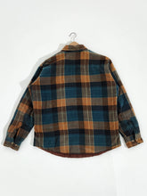 Vintage 2000's St. Johns Bay Thick Orange/Blue Flannel Sz. L