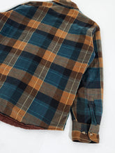 Vintage 2000's St. Johns Bay Thick Orange/Blue Flannel Sz. L