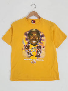 Vintage 2000s Kobe Bryant Los Angeles Lakers Big Head T-Shirt Sz. M