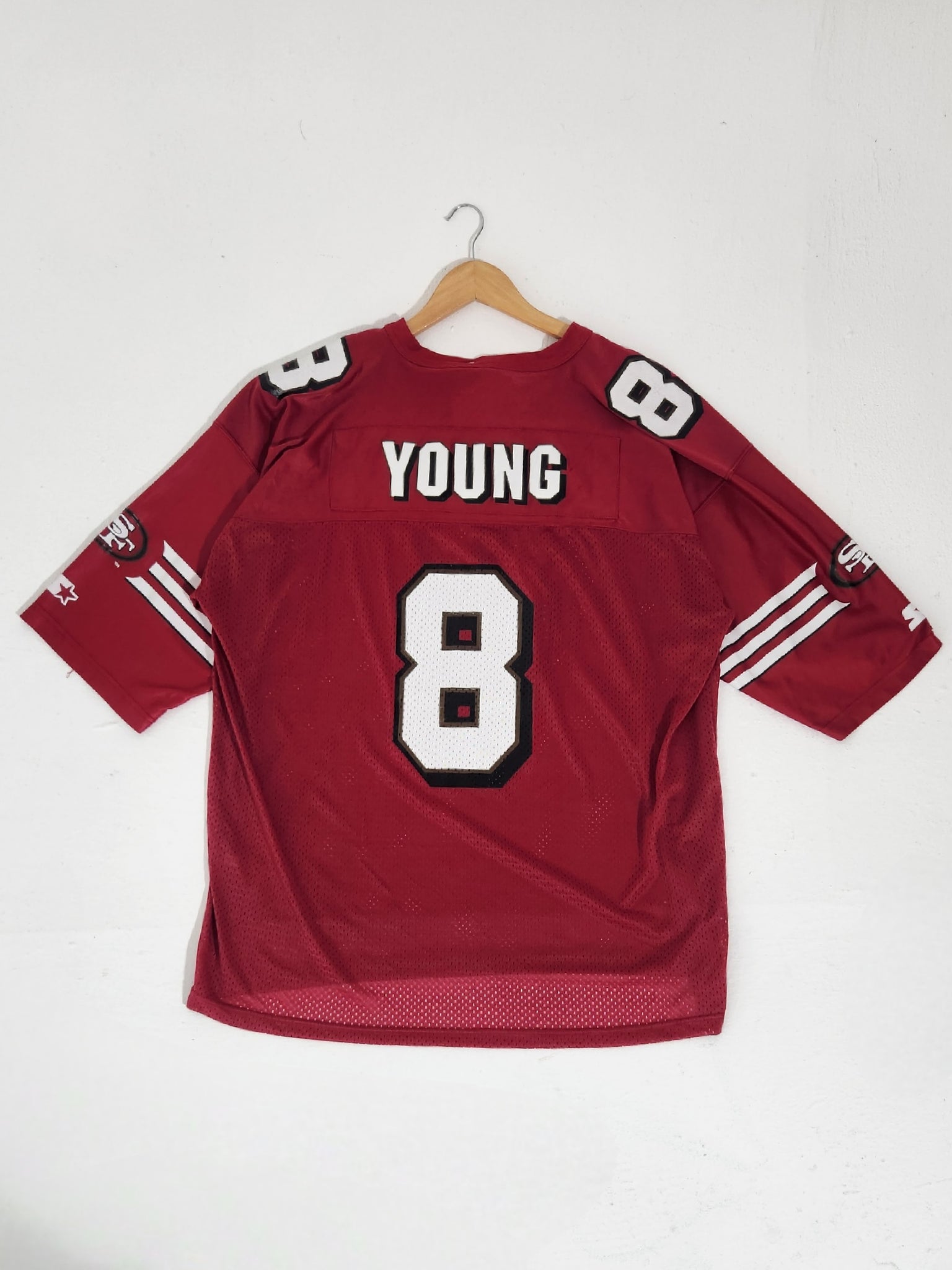 Steve Young San Francisco 49ers Mitchell & Ness NFL Red Throwback Jersey