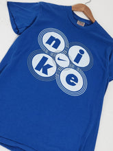 Vintage 1990s NIKE Bootleg Blue T-Shirt Sz. M