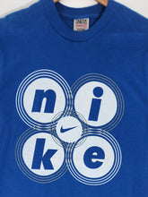 Vintage 1990s NIKE Bootleg Blue T-Shirt Sz. M