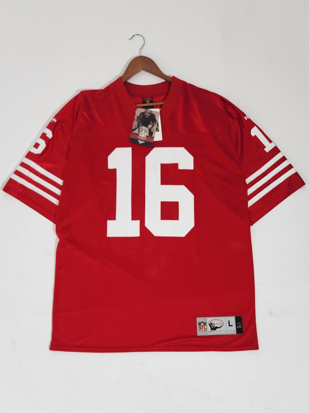 Vintage Collection Reebok NFL Throwbacks Joe Montana 49ers Jersey