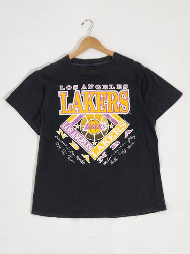 Vintage 1990s Los Angeles Lakers NBA Puff Print T-Shirt Sz. L