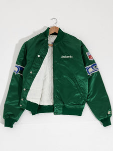Vintage 1990's STARTER Seattle Seahawks Green Jacket Sz. M