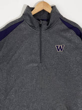 Vintage Y2K UW University of Washington Huskies Quarter-Zip Jacket Sz. XXL