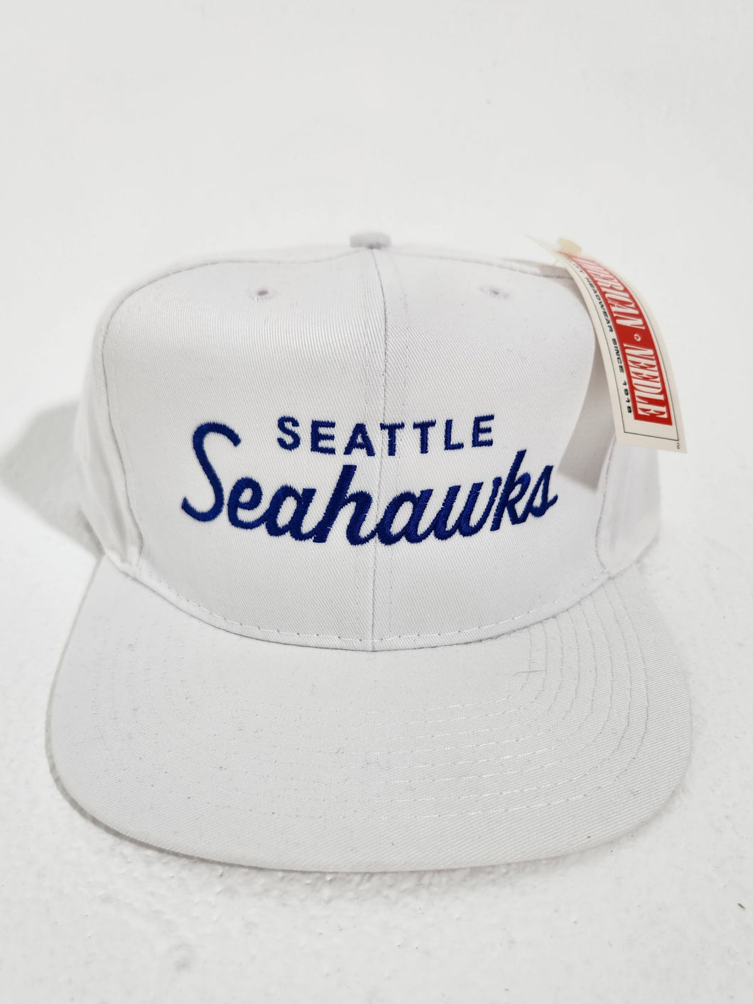 Vintage Seattle Seahawks Script Custom Snapback Hat