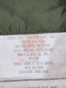 Vintage 1980's Military Liner Jacket Sz. L
