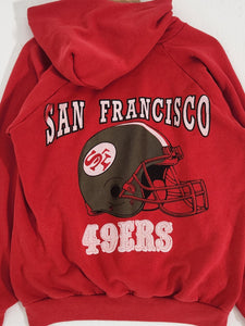 Vintage San Francisco 49ers Helmet Hoodie Sz. Youth XL