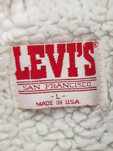 Vintage 1990s Levi's Denim Sherpa Jacket Sz. L