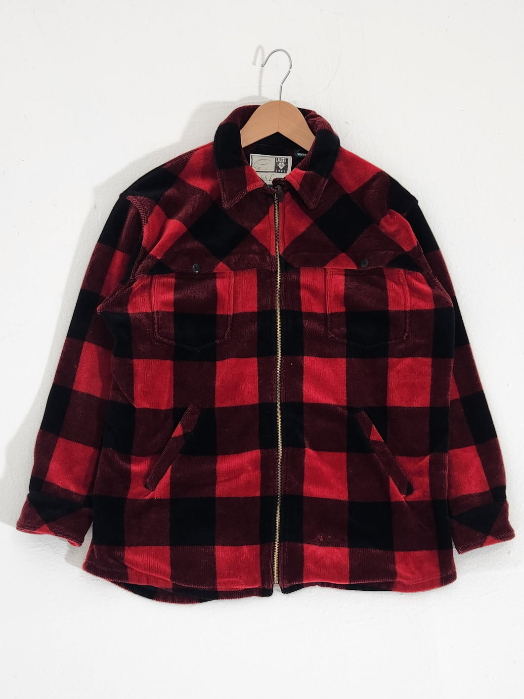 Vintage 2000s Red/Black Plaid Jacket Sz. L