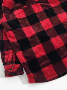 Vintage 2000s Red/Black Plaid Jacket Sz. L