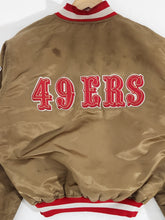 Vintage 1990s STARTER San Francisco 49ers Satin Bomber Sz. L