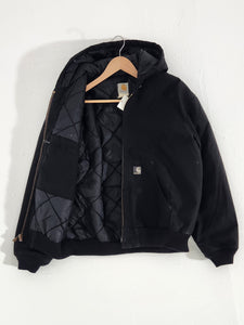 Vintage 2000s Black Carhartt Hooded Jacket Sz. L