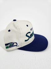 Vintage 1990's Seattle Seahawks Sports Specialties Script Snapback Hat