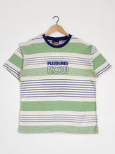 Striped PLEASURES Now T-Shirt Sz. L