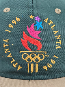 Vintage 1990s USA Atlanta 1996 Olympics Green Snapback Hat