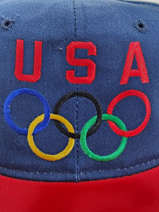 Vintage 1990s USA OLYMPIC Snapback Hat