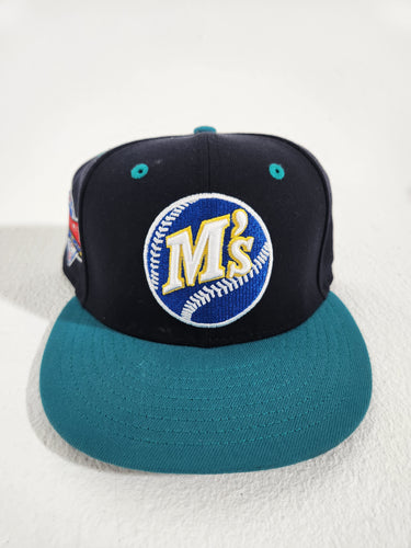 Seattle Mariners 1989 All Star Game Patch Fitted Hat Sz. 7 3/8