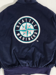 Seattle Mariners JH Designs Canvas Jacket Sz. XL