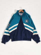 Vintage 1990s Seattle Mariners Logo Athletic Windbreaker Jacket Sz. XL