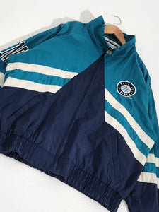 Vintage 1990s Seattle Mariners Logo Athletic Windbreaker Jacket Sz. XL