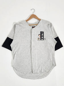Vintage 1990s Betty Boop Gray/Black Movie Baseball Shirt Sz. XL