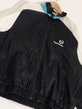 Vintage 1990s Sergio Tacchini White/Black Windbreaker Jacket Sz. L