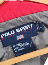 Polo Sport White/Red Puffer Jacket Sz. L